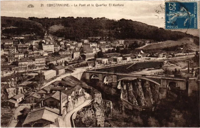 CPA AK ALGERIA CONSTANTINE Le Pont et le Quartier El Kantara (1189135)