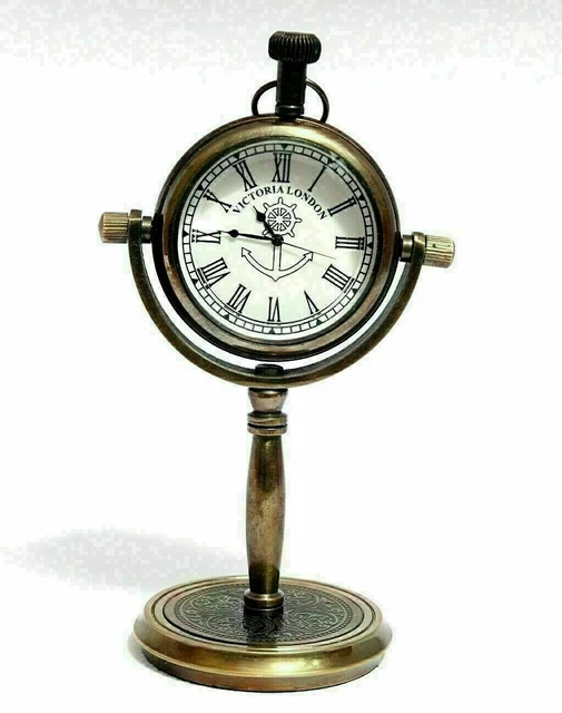 Nautische Tischuhr aus Messing Marine Maritime Tischuhr. Geschenkartikel