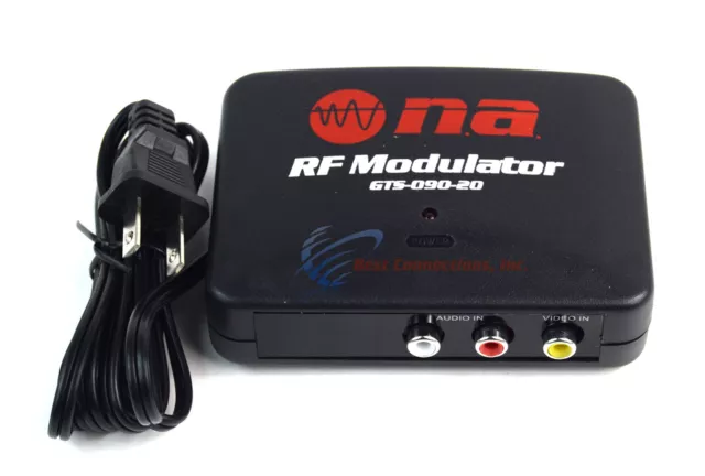 RF Modulator Konverter TV Schalter Audio Video RCA Eingang zu F-Typ (10er-Pack) 3