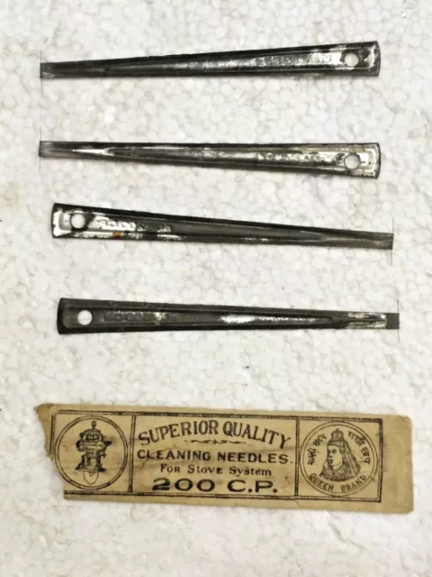 Old Vintage Superior Quality Queen Brand 200 C.p Stove Cleaning Needles, Germany