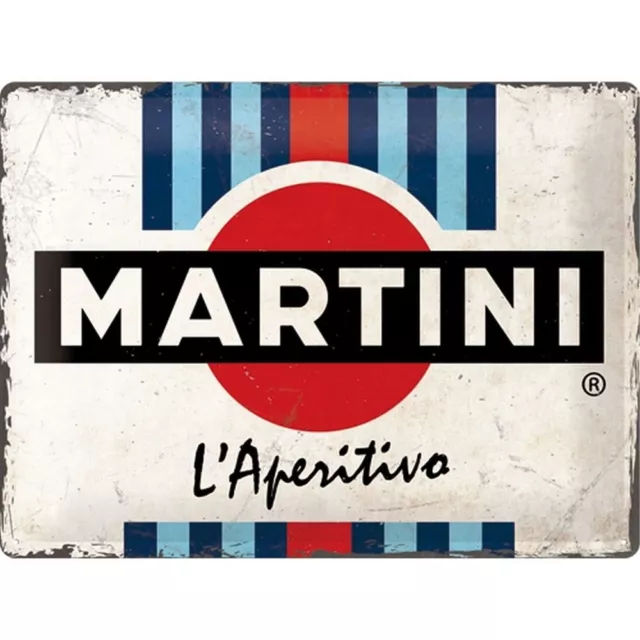 Nostalgic-Art - Retro Bar Cocina Placa Placa Metal 30x40cm - Martini