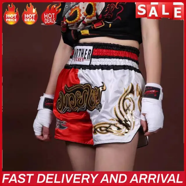 Boxing Shorts Wearable Fight Kickboxing Pants Tear Resistant for Sports Supplies