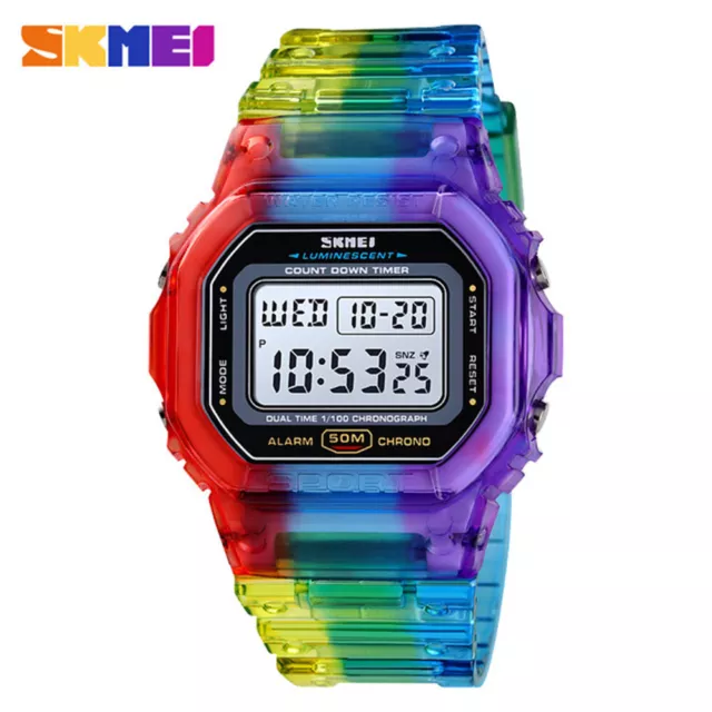 Orologio Sportivo Marca SKMEI Orologio da polso Digitale LED per Studenti Ragazzi Ragazze Cronometro