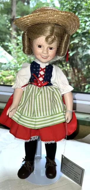 Shirley Temple Heidi Dolls Of The Silver Screen Danbury Mint 14" Beautiful Cond
