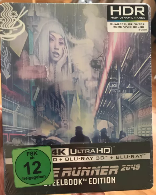 Blade Runner 2049 4K UHD + 3D + Blu-Ray Steelbook [Int'l] versiegelt neuwertig Mondo