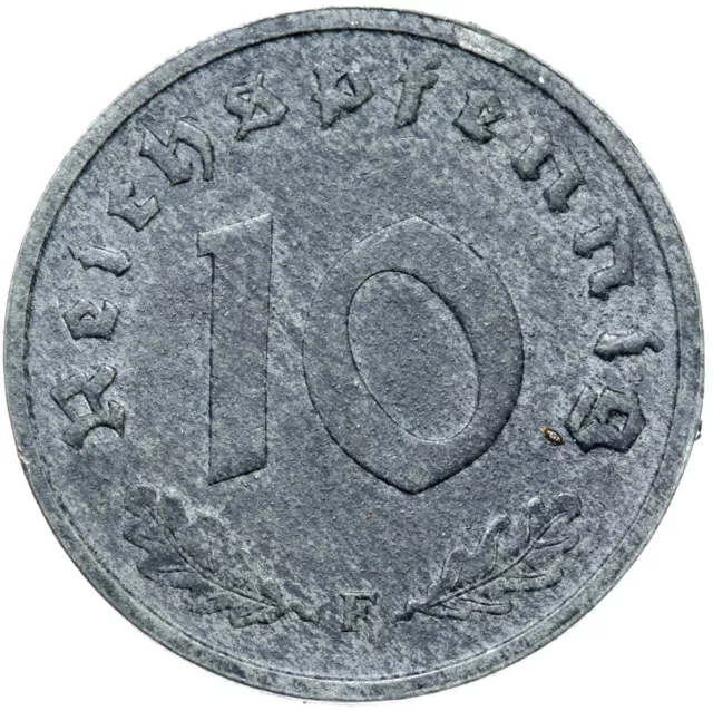 Deutsches Reich - Alliierte Besatzung - J. 375 - Münze - 10 Reichspfennig 1947 F