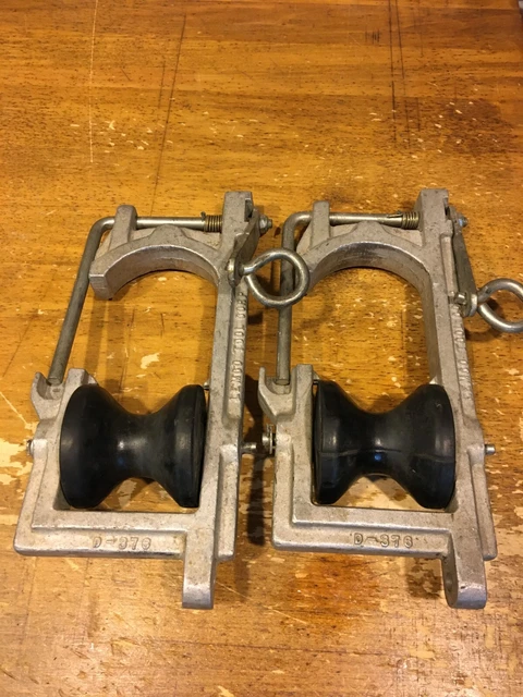 Lot of (2) Lemco Tool Corp D-376 Loaded Pully's