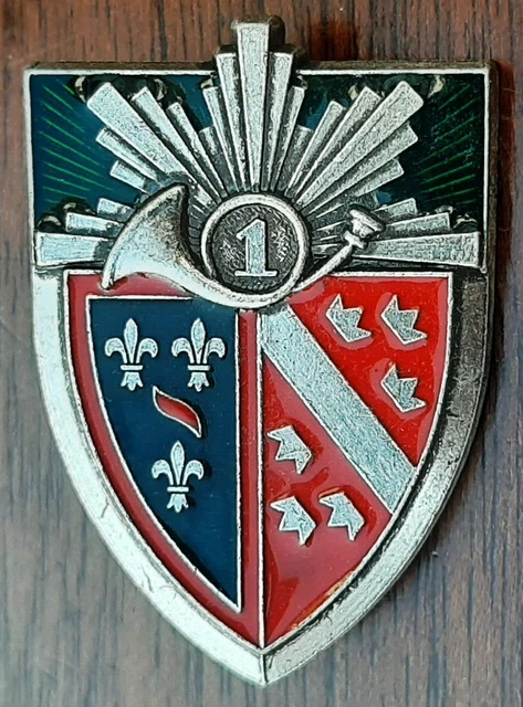 Insigne Original 2e Régiment De Cuirassiers – Cavalerie Française, Variante G2861, Très Bon état