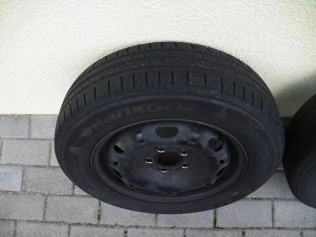 VW Stahlfelge  5Jx14M2 Komplettrad Sommerreifen 165/70 R14 Hankook