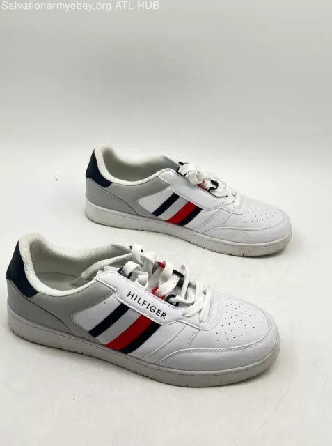 Men's Tommy Hilfiger Tula White Sneakers - Size 10.5 - V.good & Clean Top