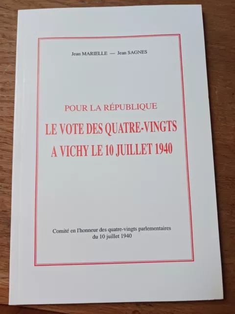 Le vote des quatre-vingt à Vichy le 10 juillet 1940 - seconde guerre mondiale