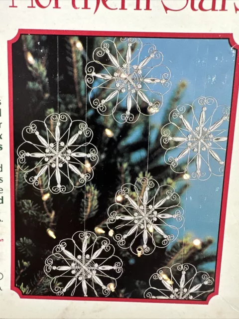 Kit de adorno vintage de cuentas navideñas estrellas del norte