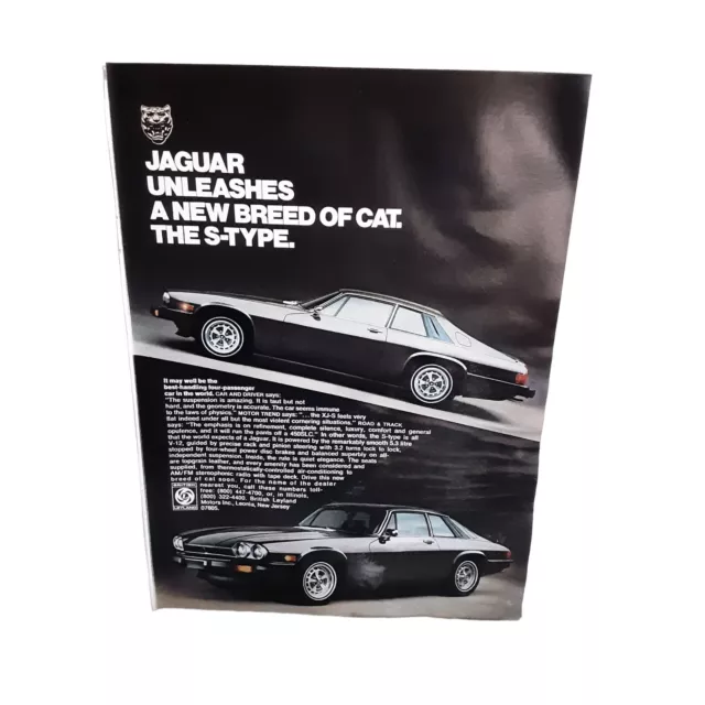 1976 Jaguar XJS Car Original Ad Vintage