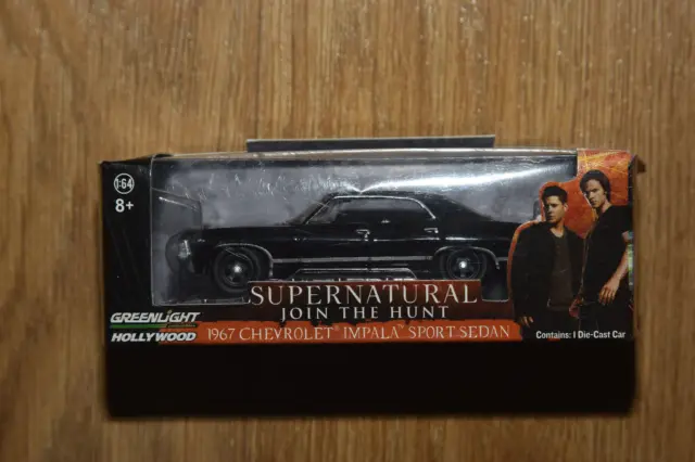 Supernatural Chevrolet Impala Model Car 1:64 Scale Greenlight Loot Crate 8Cm