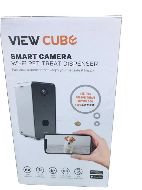 Cámara inteligente NiB View Cube Wi-Fi mascota perro gato dispensador cámara de seguridad