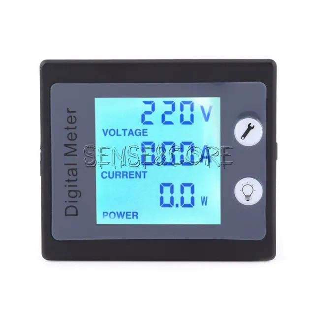 AC 80 to 260V LCD Digital 100A Volt Watt Power Meter Ammeter Voltmeter 110V 220V