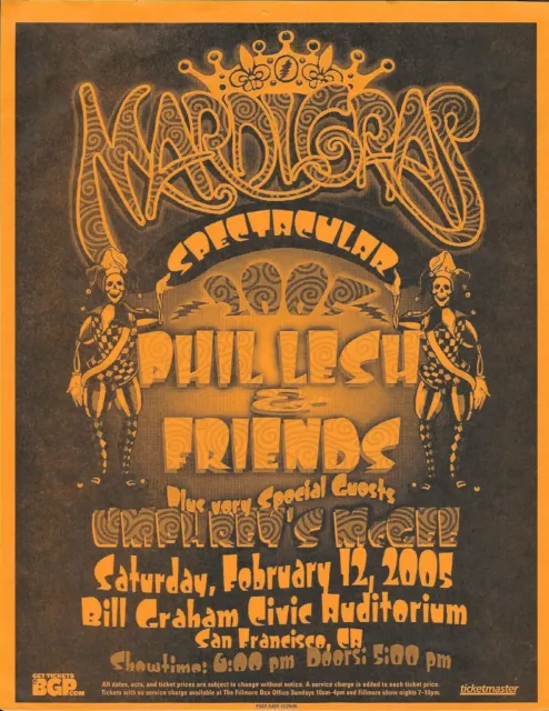 Phil Lesh  Concert Handbill Flyer California 2005 Grateful Dead Umphrey's McGee