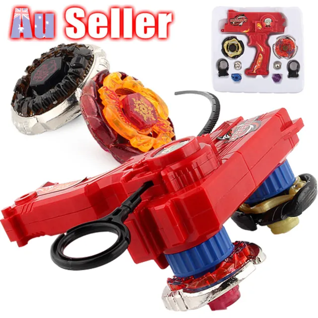 4D Kids Top Metal Master Grip Rapidity Beyblade Set Rare Launcher Fight Fusion
