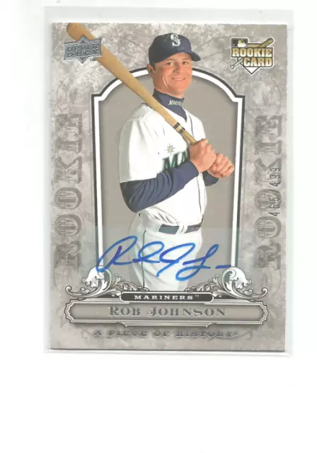 2008 Ud A Piece Of History Rookie Autographs #144 Rob Johnson   465/499