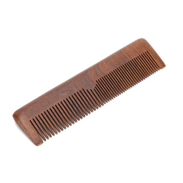 Pettine barba uomo legno di sandalo pettine antistatico barba baffi pettine per capelli BST