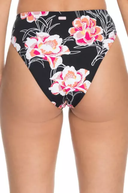 ROXY Juniors Floral Printed Beach High Leg Bikini Bottoms sz XL X-Large Swimwear 3