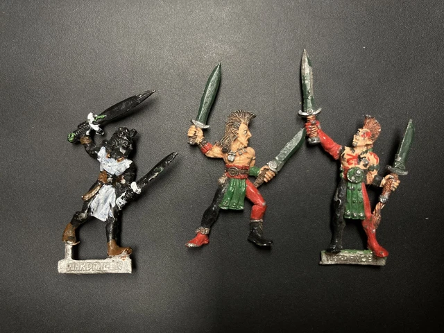 Warhammer Aos Wood Elf Elves Wardancer x3 Metal OOP 90s