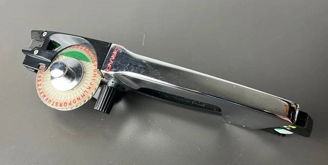 VINTAGE DYMO TAPEWRITER Chrome Label Maker MODEL M-55 $44.99