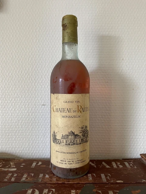 Ancienne bouteille Monbazillac Chateau du Rauly