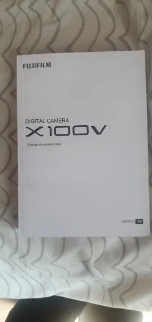 Fujifilm X100V manuale di istruzioni fotocamera originale / manuale utente (francese)