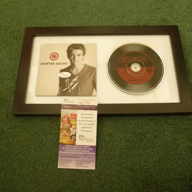 Hunter Hayes Autographed Framed Self Titled Cd Cover Signed Jsa Authenticated