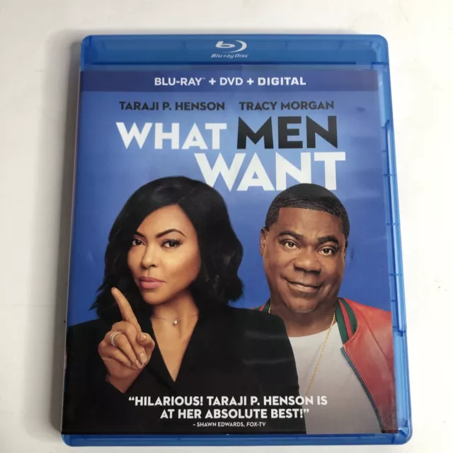 What Men Want [Blu-ray +DVD+ Digital Copy] Very Good with Case