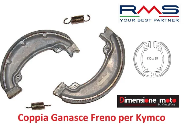 75014 - Coppia Ganasce Freno "RMS" per KYMCO People 125 dal 2007 al 2015