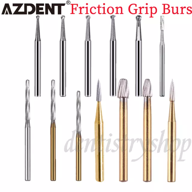 AZDENT Dental FG Tungsten Carbide Burs Dills Round Type For High Speed Handpiece 3