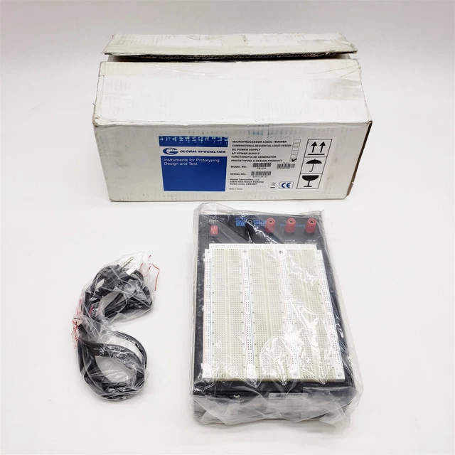 Global Specialties PB-204 Triple Output Powered 12VDC Proto-Board Breadboard