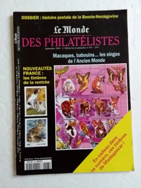 Le Monde des PHILATÉLISTES N° 543 de Septembre 1999