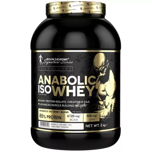 (34,95 EUR/kg) Kevin Levrone Anabolic ISO Whey Protein 2kg Pulver Dose Eiweiß