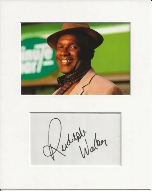 Rudolph Walker eastenders signed genuine authentic autograph signature AFTAL COA