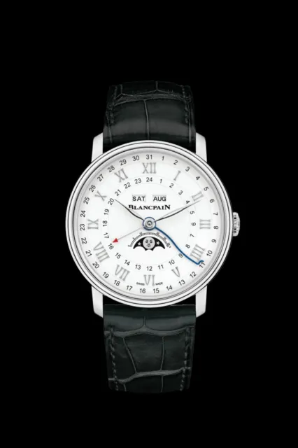 Uhr BlancPain Villeret Quantieme Complet Phases de Lune incl. Zertifikat,wie neu