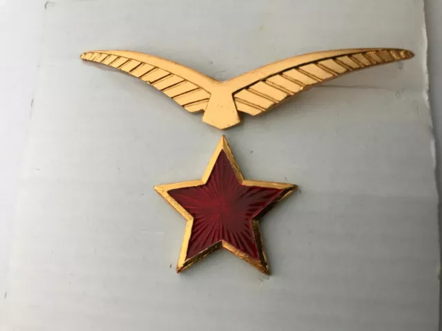 Albania Pilots Insignia Hat Cap Air Force Albanian Wings Communist Era Aviation