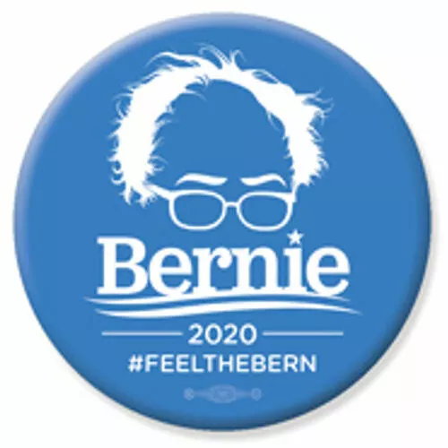 Bernie Sanders For President 2020 Feel The Bern 2.25 Inch Pinback Button Pin