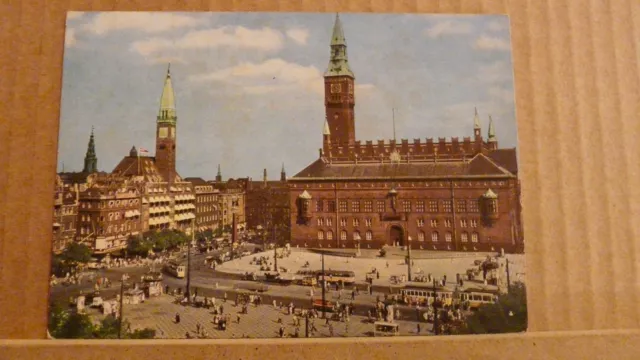 POSTCARD UNPOSTED, DENMARK, Copenhagen, The city hall square EUR 6,99 ...