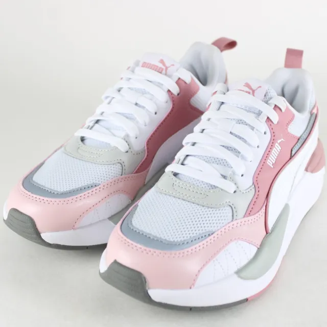 Women's Puma Sneakers Retro Fashion Lifestyle Shoes White/Pink 375844-06