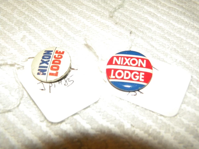 Nixon Lodge, & Nixon, Elephant Political Pins