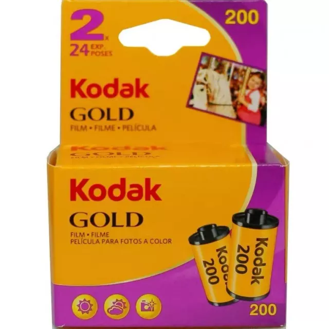 Kodak GOLD 200 24 Exposures Color Negative 35mm Film