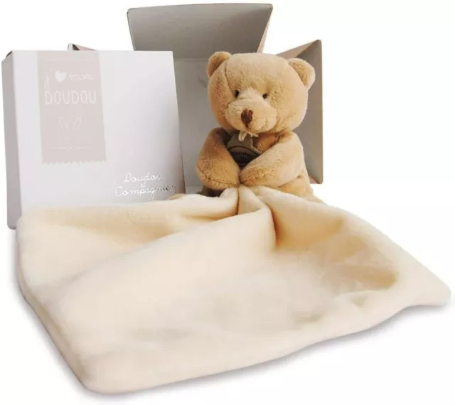 Doudou et Compagnie Doudou Ours Mouchoir Marron  Boîte Fleur - 302