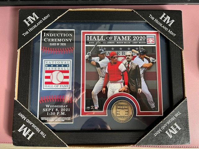 The Highland Mint Hall of Fame 2020 Induction Ceremony Frame Coin Jeter Walker