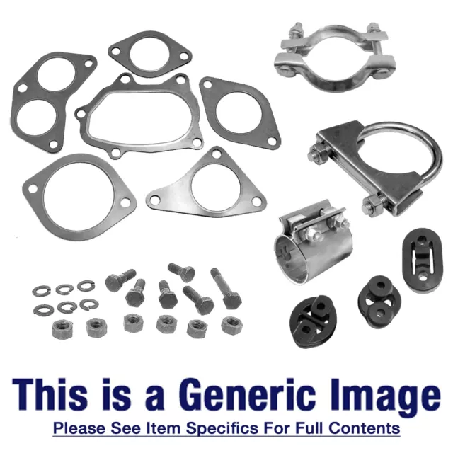 1x Exhaust Link Pipe Fitting Kit For BM50007 1 Clamp 1 Gasket 2 Bolts 2 Nuts