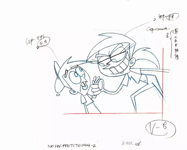Fairly Odd Parents Production Drawing Cel" #Fop05