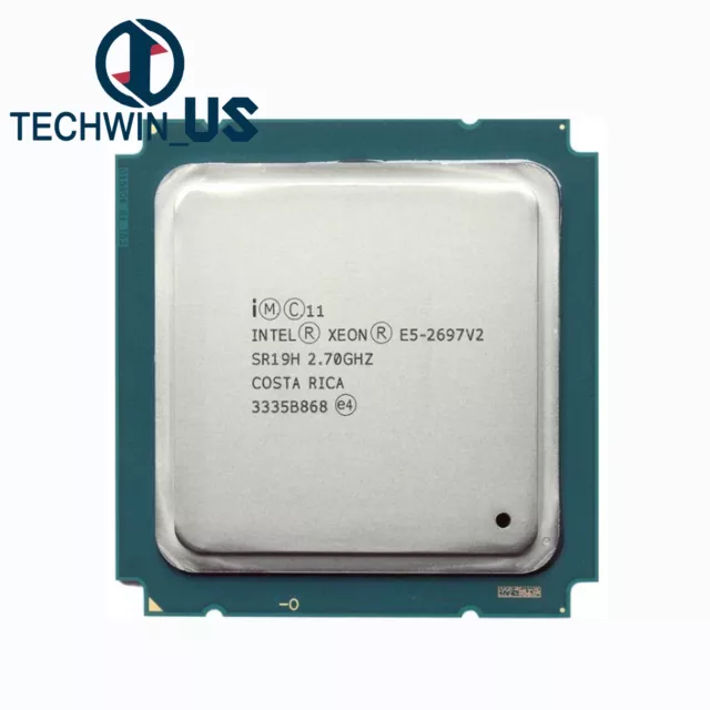 Intel Xeon E5-2697 V2 2697V2 2.7GHz 12Core 30M LGA2011 130W SR19H CPU Processor