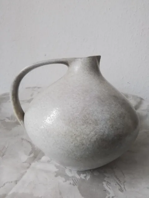 Ruscha Keramik,Studiokeramik,Krug,Vase,Henkelvase,grau,70er Jahre